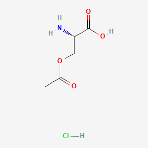 Chemical structure of H-Ser(Ac)-OH · HCl