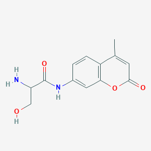 Chemical structure of H-Ser-AMC