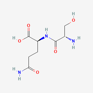 Chemical structure of H-Ser-Gln-OH