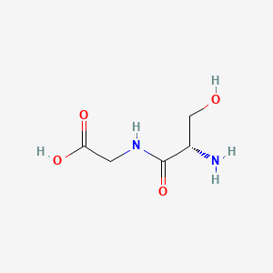 Chemical structure of H-Ser-Gly-OH