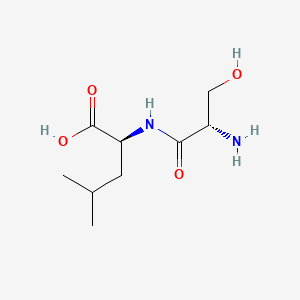 Chemical structure of H-Ser-Leu-OH