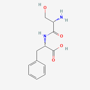 Chemical structure of H-Ser-Phe-OH