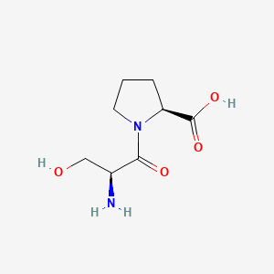 Chemical structure of H-Ser-Pro-OH