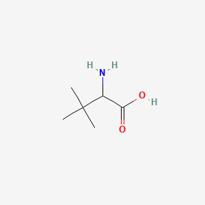 Chemical structure of H-tBu-DL-Gly-OH