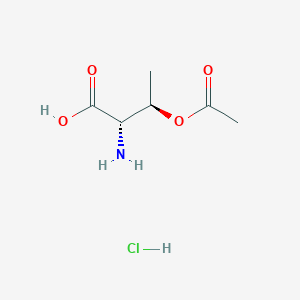 Chemical structure of H-Thr(Ac)-OH · HCl