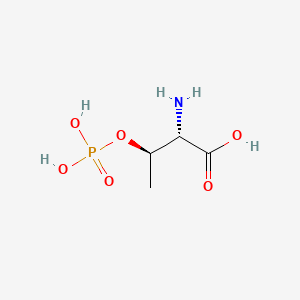 Chemical structure of H-Thr(PO₃H₂)-OH