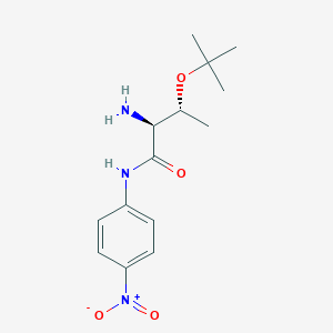 Chemical structure of H-Thr(tBu)-pNA