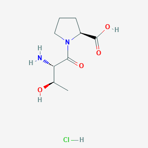 Chemical structure of H-Thr-Pro-OH · HCl
