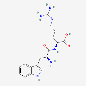 Chemical structure of H-Trp-Arg-OH · 2 HCl