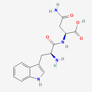 Chemical structure of H-Trp-Asn-OH