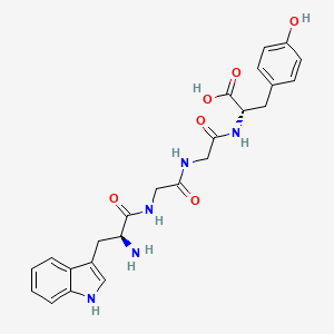 Chemical structure of H-Trp-Gly-Gly-Tyr-OH