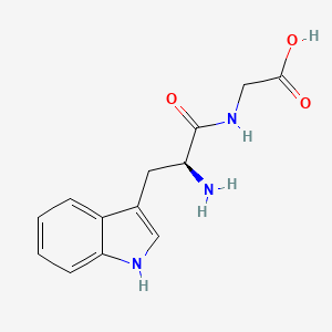 Chemical structure of H-Trp-Gly-OH