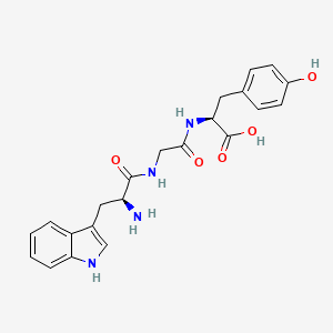 Chemical structure of H-Trp-Gly-Tyr-OH