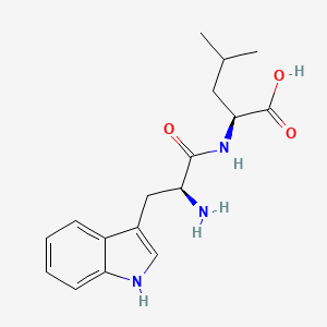 Chemical structure of H-Trp-Leu-OH