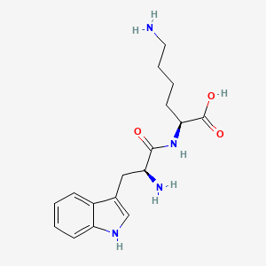 Chemical structure of H-Trp-Lys-OH