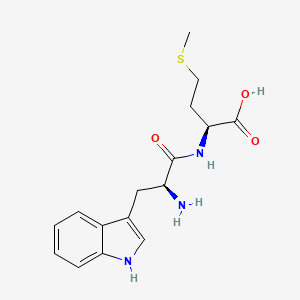 Chemical structure of H-Trp-Met-OH