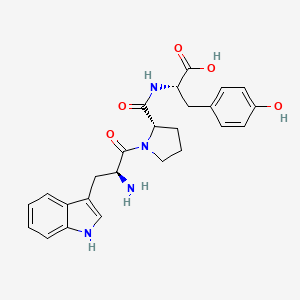 Chemical structure of H-Trp-Pro-Tyr-OH