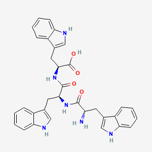 Chemical structure of H-Trp-Trp-Trp-OH