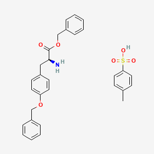 Chemical structure of H-Tyr(bzl)-obzl P-tosylate