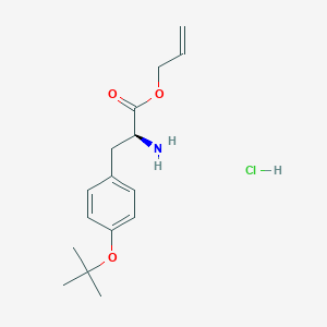 Chemical structure of H-Tyr(tbu)-allyl ester hcl