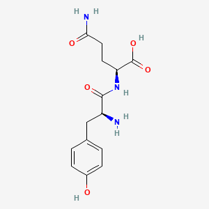 Chemical structure of H-Tyr-Gln-OH