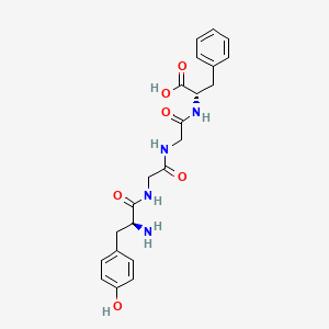 Chemical structure of H-Tyr-Gly-Gly-Phe-OH