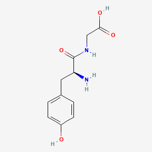 Chemical structure of H-Tyr-Gly-OH