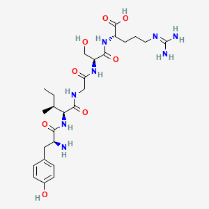 Chemical structure of H-Tyr-Ile-Gly-Ser-Arg-OH