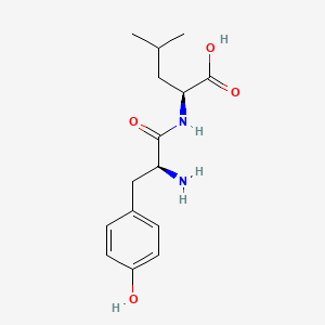 Chemical structure of H-Tyr-Leu-OH