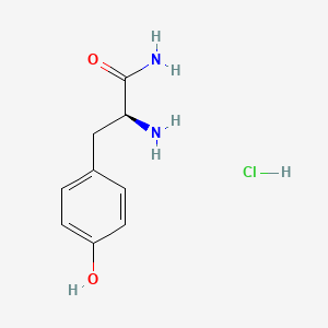 Chemical structure of H-Tyr-NH₂ · HCl