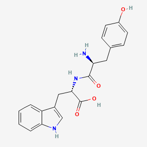 Chemical structure of H-Tyr-Trp-OH
