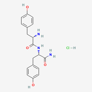 Chemical structure of H-Tyr-Tyr-NH₂ · HCl