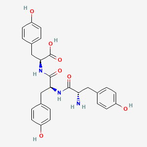 Chemical structure of H-Tyr-Tyr-Tyr-OH