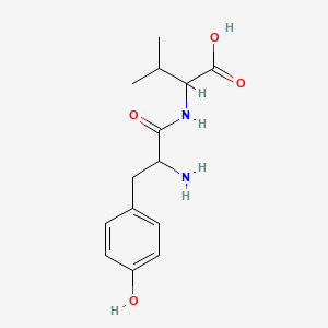 Chemical structure of H-Tyr-Val-OH