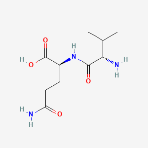Chemical structure of H-Val-Gln-OH