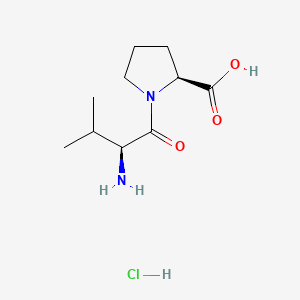 Chemical structure of H-Val-Pro-OH · HCl