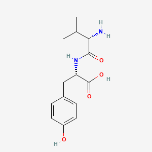 Chemical structure of H-Val-Tyr-OH