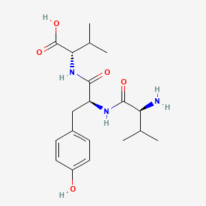 Chemical structure of H-Val-Tyr-Val-OH