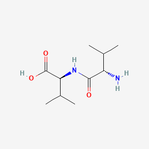 Chemical structure of H-Val-Val-OH