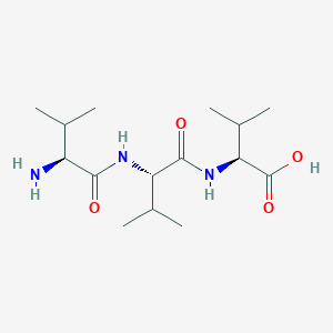 Chemical structure of H-Val-Val-Val-OH