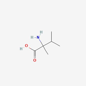 Chemical structure of H-α-Me-DL-Val-OH