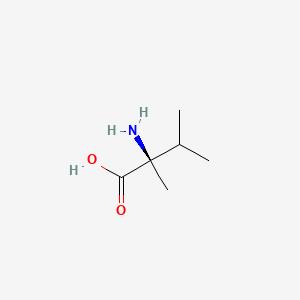 Chemical structure of H-α-Me-D-Val-OH