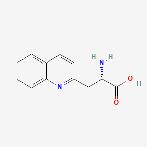 Chemical structure of H-β-(2-Quinolyl)-Ala-OH