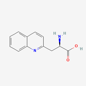 Chemical structure of H-β-(2-Quinolyl)-D-Ala-OH