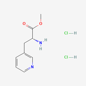 Chemical structure of H-β-(3-Pyridyl)-D-Ala-OMe · 2 HCl