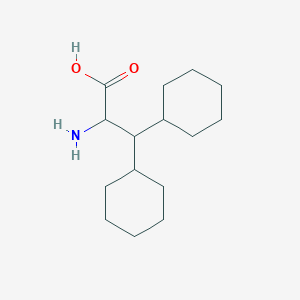 Chemical structure of H-β,β-Dicyclohexyl-DL-Ala-OH