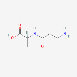 Chemical structure of H-β-Ala-Ala-OH