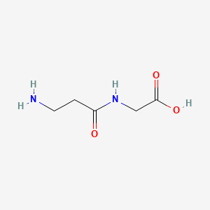 Chemical structure of H-β-Ala-Gly-OH