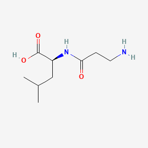 Chemical structure of H-β-Ala-Leu-OH