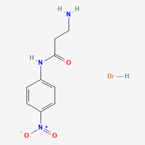 Chemical structure of H-β-Ala-pNA · HBr